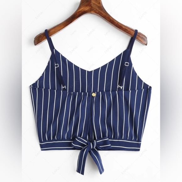 Spaghetti Strap, tie back crop - Picture 2 of 3